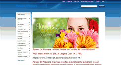 Desktop Screenshot of powerofflowerstx.com