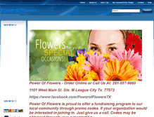 Tablet Screenshot of powerofflowerstx.com